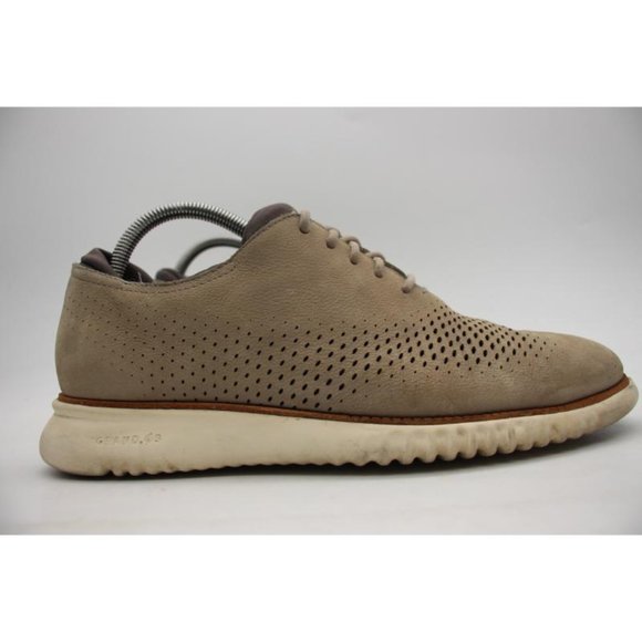 Cole Haan Zerogrand 2.0GRAND Men's 7.5 Laser Lined Wingtip Oxford Shoes C23814 - Picture 1 of 9